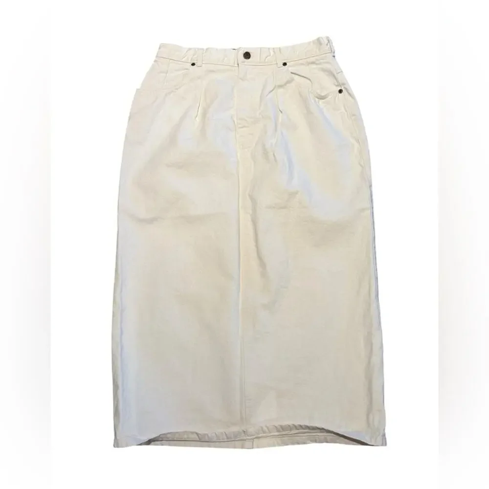 Vintage Willowbend Women’s Size 16 (32 x 34)Cream Long Pencil Skirt Made in USA